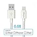 Apple MFI Certified Lightning to USB Cable, iDaye 2m/6.6ft Nylon Braided 8 pin Super Long iPhone Charger Cord, Compatible with iPhone X/8/8plus/7/7plus/6plus/5/5C/SE iPad and iPod 7