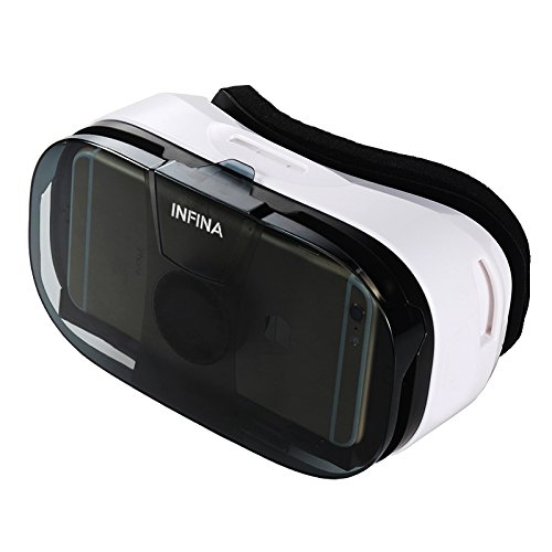 Infina 3D VR Glasses - Virtual Reality Headset - Watch Movie Play Game - for Samsung S7 Note 7 iPhone 6 7 / Plus - Work With Any 4.5 - 6.5 Inch Phone - [for both Kids and Adults]