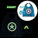 Dropplex Super Hero Capes for Kids Toys –Dress Up Clothes for Boys – Superhero Party Supplies Birthday – 4 Kids Costumes with Glow in The Dark Captain America Logo