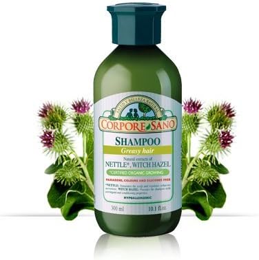 CORPORE SANO Nettle,Witch Hazel and Lime Shampoo-No Parabens-Certified Organic- Hypoallergenic-Greasy Hair-300 ml/10.1 fl. oz. by Corpore Sano