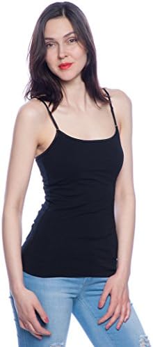 Active Cami Camisole Built in Shelf BRA Adjustable Spaghetti Strap Tank Top