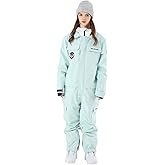 SEARIPE Women and Men's Ski Suits Snowboard One Piece Jumpsuit Winter Outdoor Ovealls Waterproof Warm Snowsuits(74blue,XL)