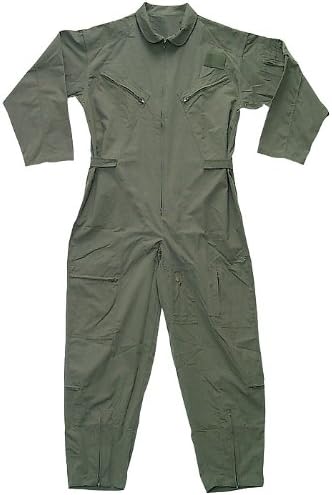 US Air Force Style Military Camouflage Flight Suit Coveralls (Olive Drab, 3X-Large)