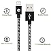iPhone Cable SGIN,3Pack 6FT Nylon Braided Cord Lightning to USB iPhone Charging Charger for iPhone 7,7 Plus,6S,6 Plus,SE,5S,5,iPad,iPod Nano 7(Black White)