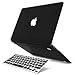 IBENZER MacBook Air 13 Inch Case A1466 A1369, Hard Shell Case with Keyboard Cover for Apple Mac Air 13 Old Version 2017 2016 2015 2014 2013 2012 2011 2010, Black, A13BK+1