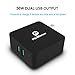 Quick Charge 3.0 Charger, POWERocker BlitzCube 36W QC3.0 2-Port USB Wall Charger for Galaxy S7/S6/Edge, Note 4/5, Nexus 6, iPhone, LG G5/V10 with 3.3FT Micro USB Cable
