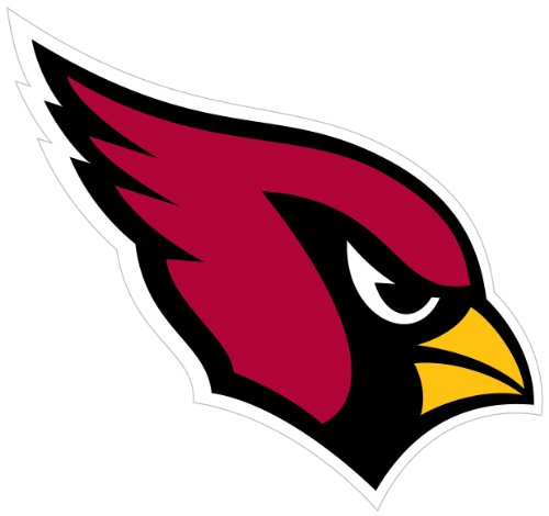 NFL Siskiyou Sports Fan Shop Arizona Cardinals Logo Magnets 8 inch sheet Team Color - Thumbnail 2