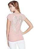 G by GUESS Women's Alexa Wing V-Neck Tee