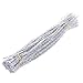 Carykon 100 PCS 12 Inch Glitter Tinsel Creative Arts Stems Chenille Stems Pipe Cleaners(Silver)