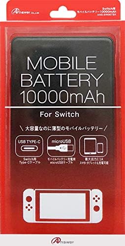 Amazon Switch用 モバイルバッテリーmah ブラック ゲーム