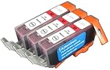 3 pk of non OEM Canon CLI-8 Magenta Compatible Ink Cartridge With CHIP! For Canon Pro9000 ip4200 MP960 ip6700D and more!, Office Central