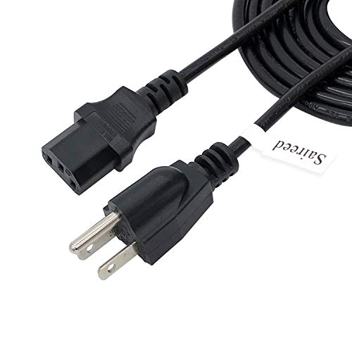 Saireed UL listed AC Cable 8ft 3 Prong 18AWG NEMA 5-15P to IEC320 C13 Power Cord Fits Electric Pressure Cooker Power cooker Instant Pot Rice Cooker Soy Milk Maker Microwaves