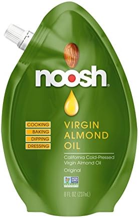 Noosh Cold-Pressed Virgin Almond Oil - Made with California almonds - Vegan, Gluten Free, Kosher, NON-GMO