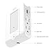 Aglaia Wall Mount Charger, Multi Outlet Wall Adapter, Fast Charging Station with 4 AC Outlets and 2 USB Ports,Plug Adaptor with Dusk to Dawn LED Sensor Night Light & Phone Holder
