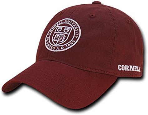 W Republic Apparel Relaxed Cotton Caps, Cornell, Cardinal, One Size
