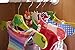 Booba Baby Kids and Baby Wooden Colorful Animal Shaped Clothes Hangers. 6 Pcs Set