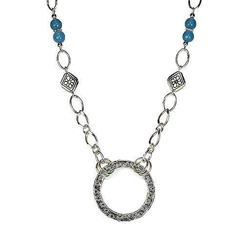 EYEGLASS NECKLACE Glasses Chain Readers Round Pendant Loop