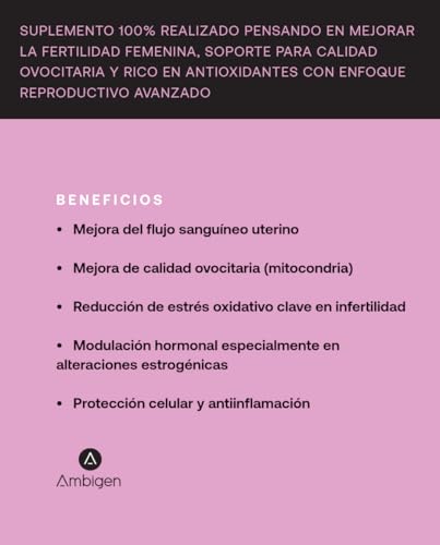 Ambigen | Her Suplemento Alimenticio a base de Antioxidantes, Aminoacidos y Vitaminas | 120 caps