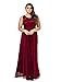 Esprlia Women's Plus Size Lace Sleeveless Evening Party Formal Maxi Dress - 3X Plus - Wine