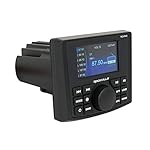 Rockville-RGHR45-4-Zone-Marine-Gauge-Hole-Receiver-BluetoothRadioWired-Remote