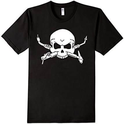 Men's Welder Crossbones T-shirt - welding rod gas torch wire shirt Small Black