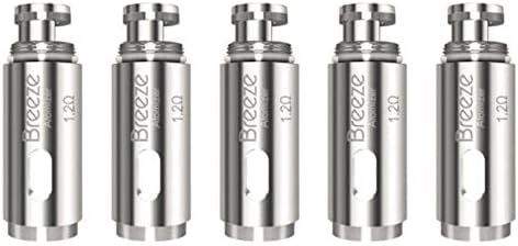 5packs Replacement C-o-i-l-s Heads 0.6ohm/1.2ohm C-o-i-l for A-s-p-i-r-e B-r-e-e-z-e 1 (1.2ohm)