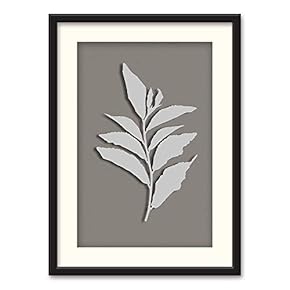 Black Paper Framed for Living Room Bedroom Abstract...