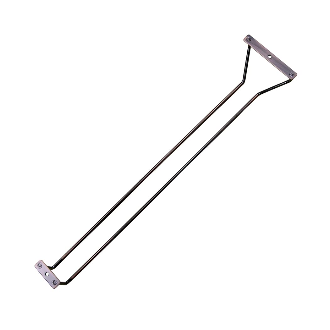 Abcsea 1 Piece Wine Glass Rack Under Cabinet, Stemware Rack Bronze, Wine Glass Holder, Goblet Wine Rack with Screws, 50cm 1 Row