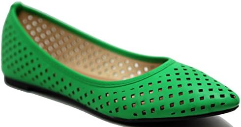 Walstar Women's Comfortable Point Toe Flat Pumps Shoes