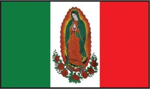 Amazon Com Our Lady Of Guadalupe Flag Mexico Banner Religious Bandera 3x5 Indoor Outdoor Outdoor Flags Garden Outdoor