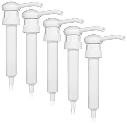 BAR5F Gallon Pump Dispenser | Fits Most 1 Gallon (128 oz) Jugs and Containers | Heavy Duty | Pack of 5