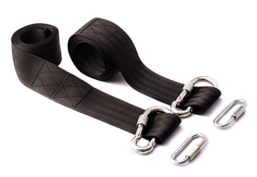 Tree Swing Straps - Safe Swing Hanger Belts & Snap Carabiner Hooks Hold 1600lbs, Easy Installation