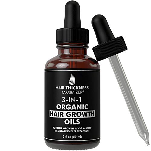 Best Organic Hair Growth Oils with Tea Tree. Stop Hair Loss Now by Hair Thickness Maximizer. Best Treatment for Hair Thinning. Hair Thickening Serum (2oz Tea Tree + Growth Oils)