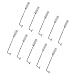 MagiDeal Lapel Brooch Pin Men's Corsage Safety Pins for Wedding Brooch Sewing Dressmaking Uniform Scarf Clothes Fix Pack of 10 Sets