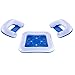 Moguer Pool Float Playing Cards Table and Chairs Set, Inflatable Outdoor Swimming Pool Float Raft Floting Lounge Toy for Adults & Kids