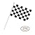30PCS 8 x 5.5 Inch Checkered Flag Racing Polyester Flags with Plastic Stick Black & White Checkered Racing Stick Flag For Racing, Race Car Party,Sport Events