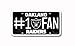 Rico Industries NFL Oakland Raiders #1 Fan Metal License Plate Tag
