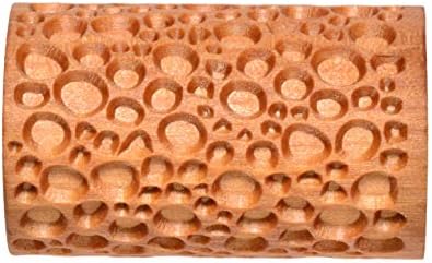 MKM Pottery Tools Wood Large Handle Rollers for Clay (RL-008 Cobbles)