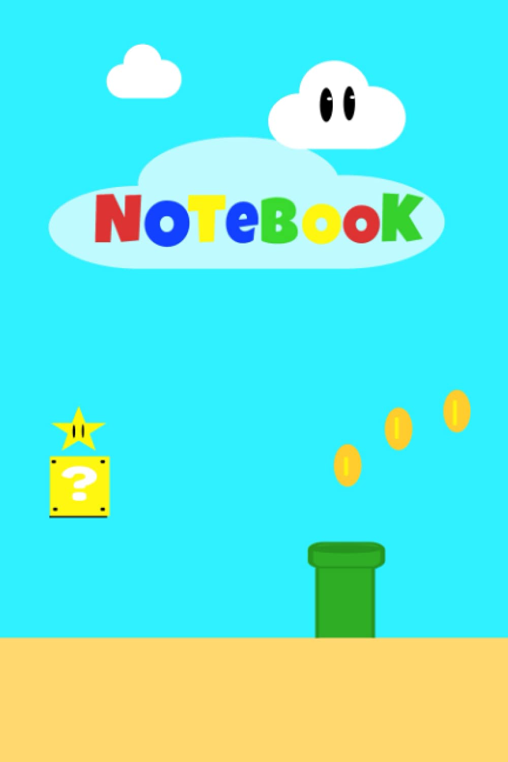 Mario Themed Notebook, 6 x 9 110 pages: Cartoon Themed Notebook