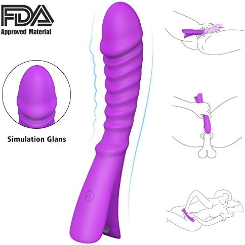 Handheld Wand 9 Vibrations Modeles Powerful Speed Vibrations G S-Pot Stimulator, Cordless 100% Waterproof USB Rechargeable - Cautious, Purple