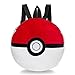 Pokemon Boys' Pokeball Plush Backpack, Red/White
