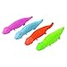 Kicko 9.5 Inch Fuzzy Dinosaur Slingshots - Pack of 12 Vibrant Puffer-Like Stretchy Finger Rockets for Kids - Flying Games, for Outdoor Activities - Party Favors