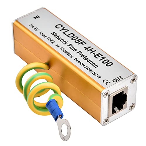 RJ45 RJ11 Ethernet Surge Protector,Full Protection Mounting Lightning ...