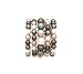 Fashion21 Women's Simulated Pearl Stretch Bracelet Stack 5 Piece Set (Multi Tone)