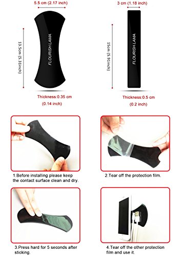 image for J.MOSUYA 4Pack Flourish Lama Multi Purpose Nano Gel Pads for Car Holde