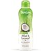 TropiClean Deodorizing Dog Shampoo for Smelly Dogs, Powerful Odor Control, Puppy Safe, Made in the USA, Aloe & Coconut Scent, Cat Friendly, 20oz.