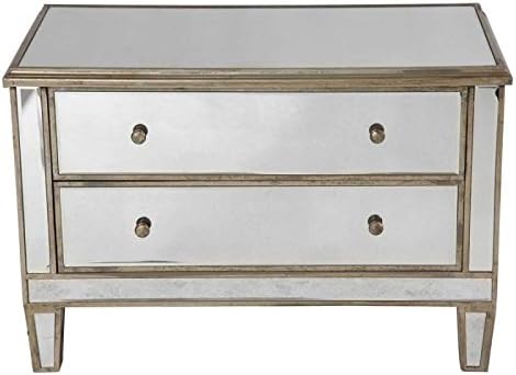 Commode Low Wood Mirror Side Table Amazon Co Uk Kitchen Home