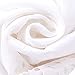 Hughapy Pastoral Lace Tie Up Shade Curtain 58 by 69 inch Length Adjustable Balloon Manual Hook Flower Shade Window Curtain Panels Christmas Decor, Off-White