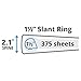 Avery Heavy-Duty View 3 Ring Binder, 1.5 Inch One Touch Slant Rings, 375-Sheet Capacity, DuraHinge, 2.1 Inch Wide Spine, Customizable Clear Cover and Spine, 1 White Binder (79795)