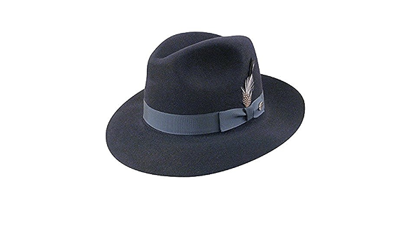 Bailey 6103 Mens Stanza Hat, Navy-6 3/4 